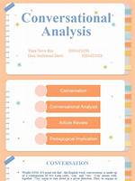 Applying Conversational Analysis