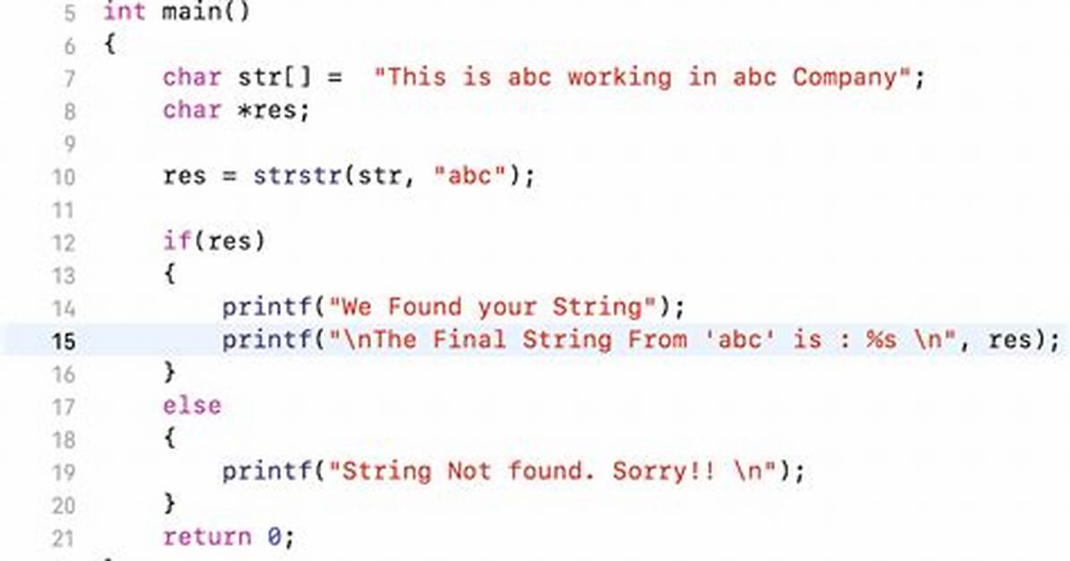 Applying Strstr() Multiple Times on Same String in C