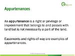 Appurtenances Definition