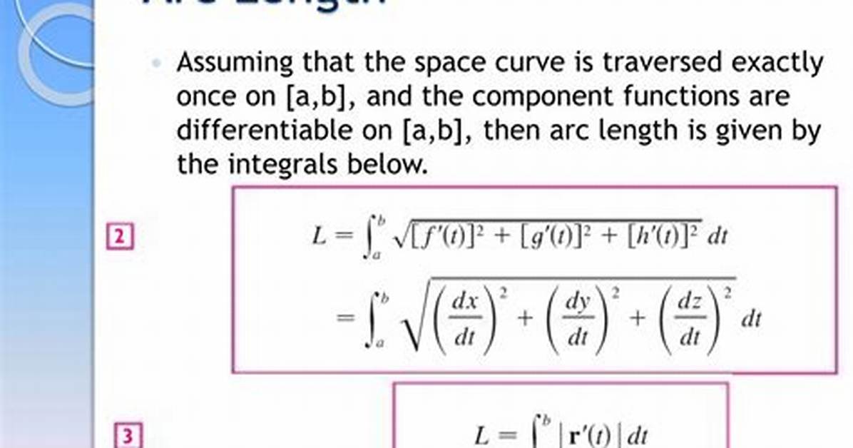 Arc Length with Vector-Valued Functions