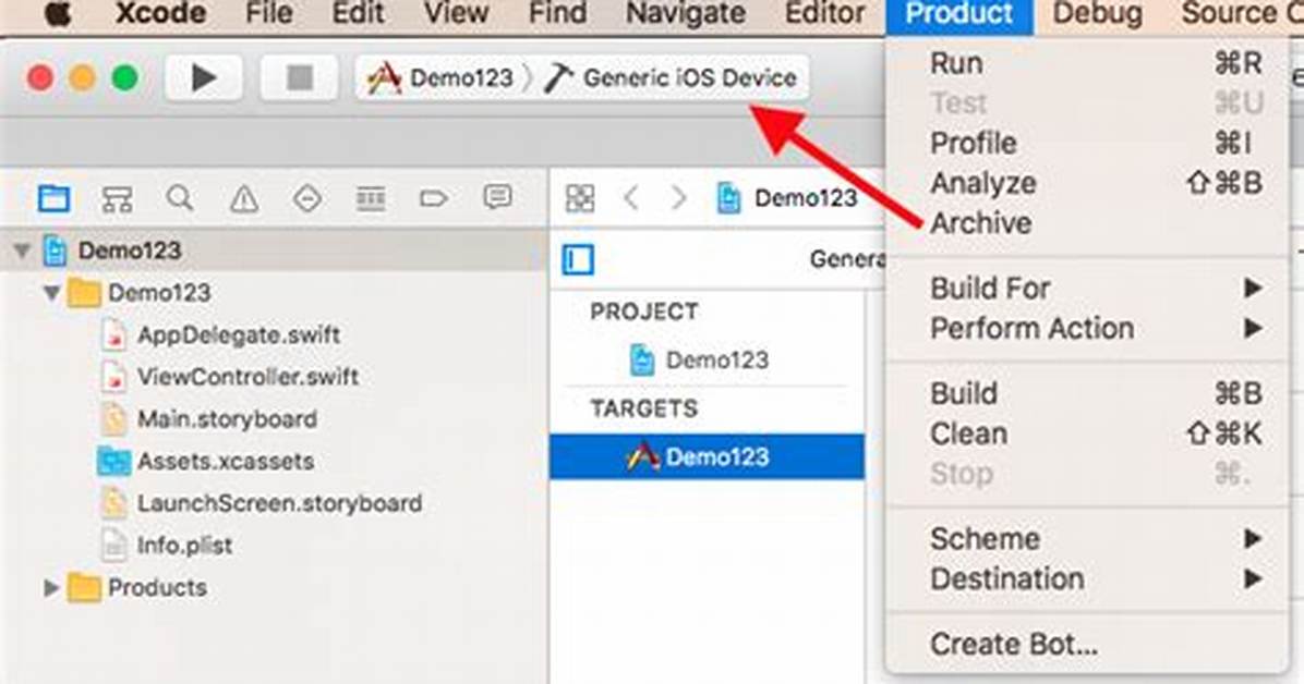Archive Button Grayed out in Xcode