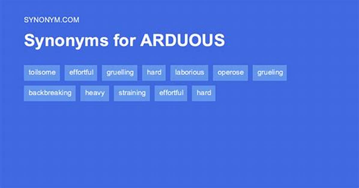 Arduous Synonym