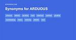 Arduous Synonym