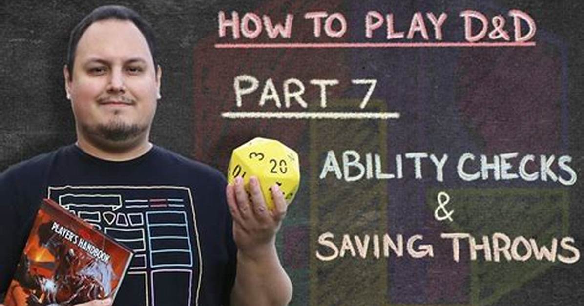 Are Ability Checks Saving Throws?