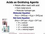 Are Acids Oxidizing Agents?