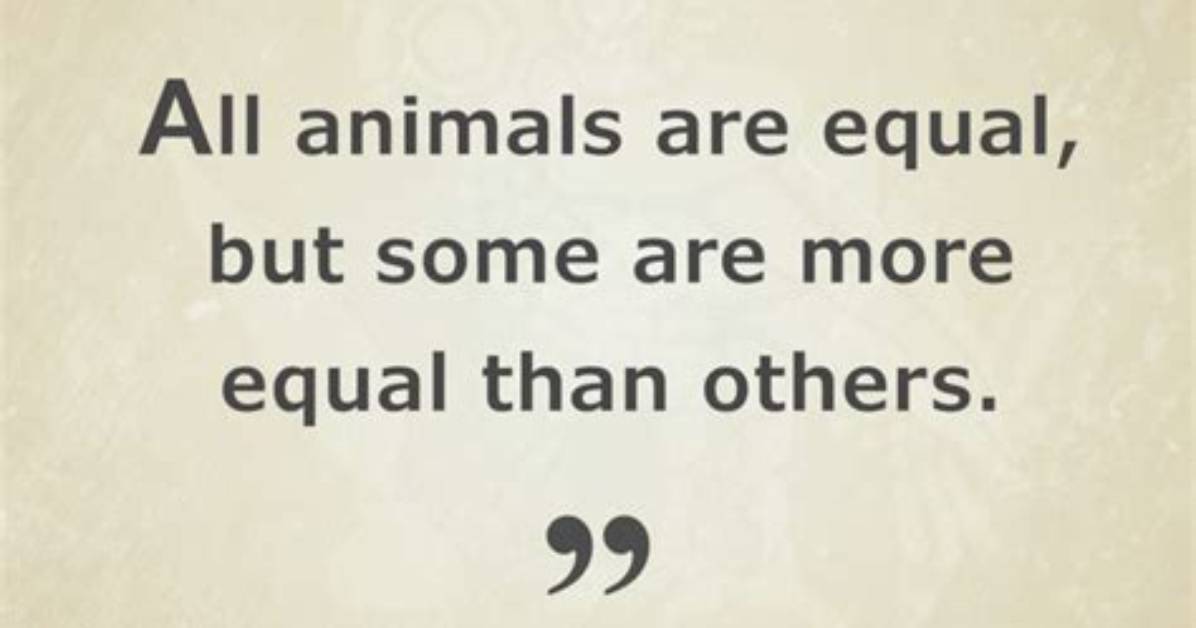 Are All Animals Equal?