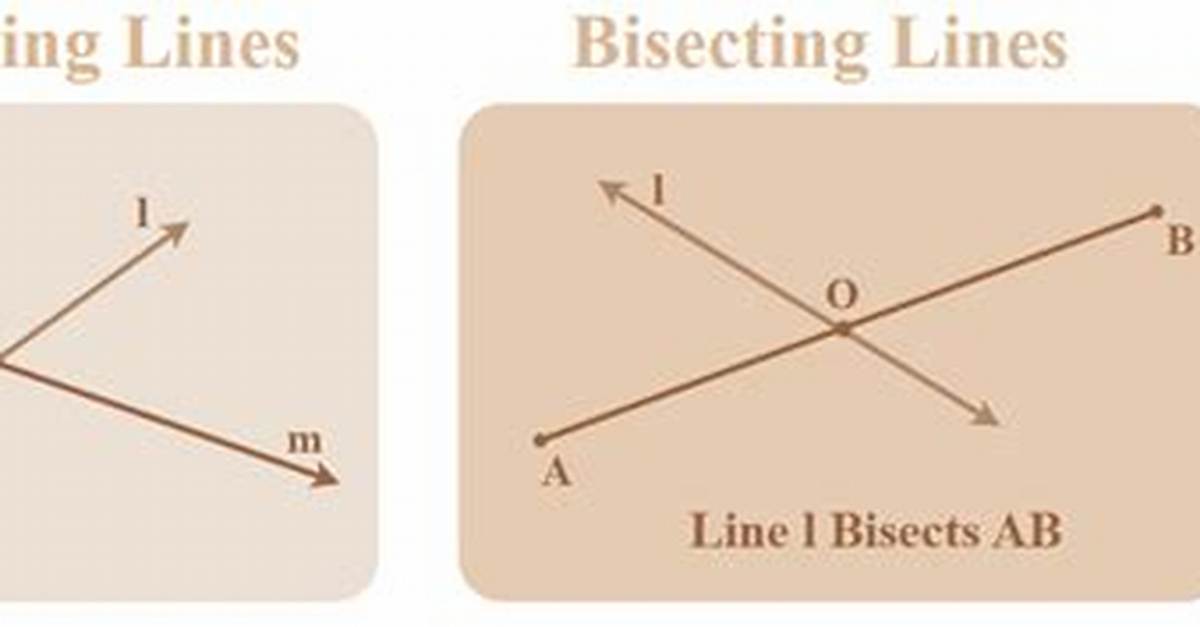 Are Bisecting and Intersecting the Same?