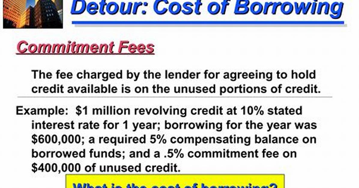 Are Commitment Fees Interest Expense
