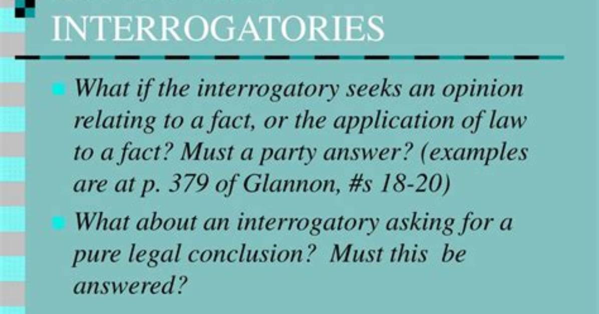 Are Contention Interrogatories Allowed?
