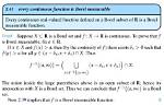 Are Continuous Functions Measurable?