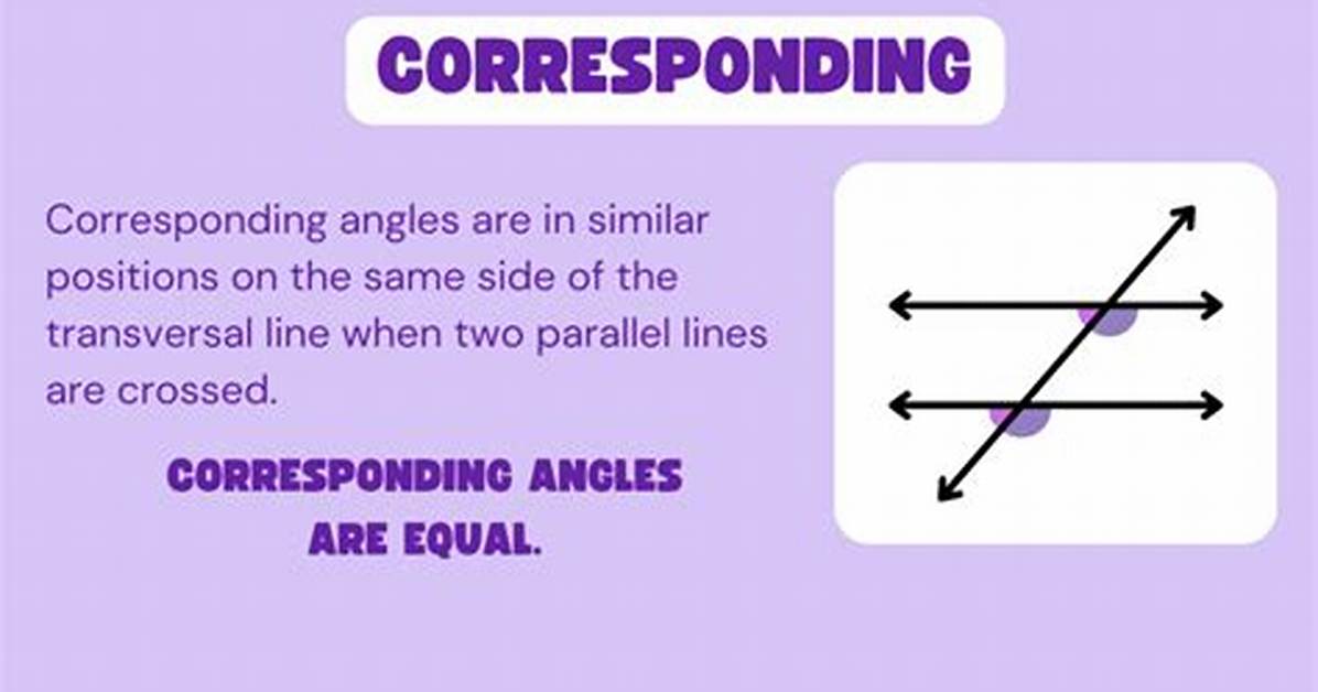 Are Corresponding Angles Equal?