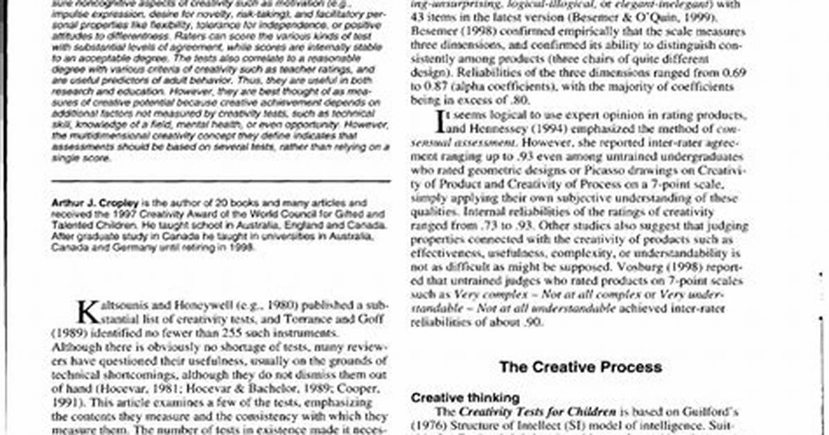 Are Creativity Tests Worth Using?