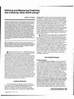 Are Creativity Tests Worth Using?