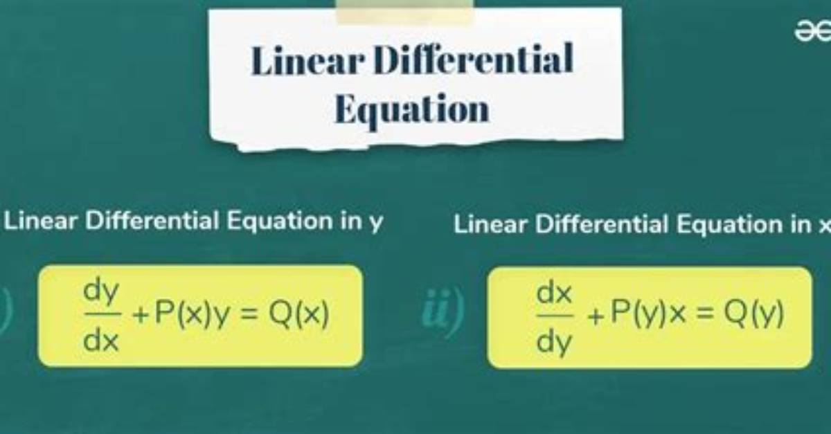 Are Differential Equations Linear?