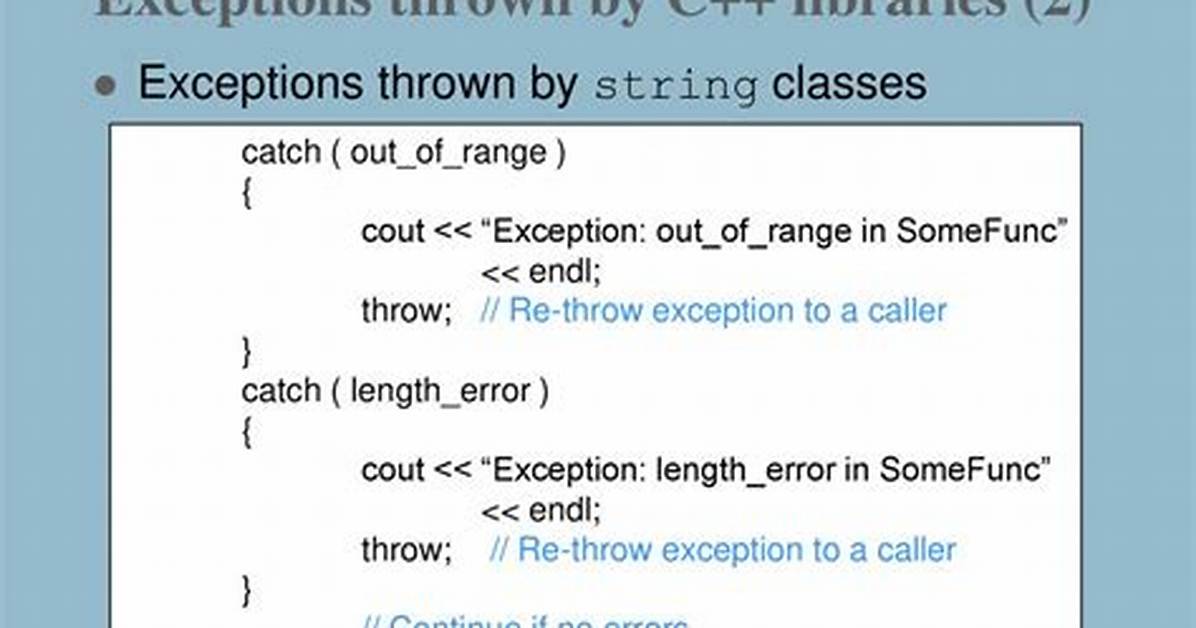 Are Exceptions Bad C++?