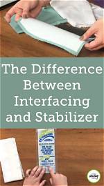 Are Interfacing and Stabilizer the Same?