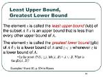 Are Least Upper Bound?