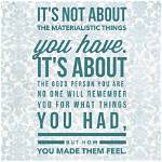 Are Materialistic Things Important?