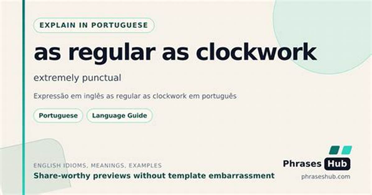 Are Regular as Clockwork?
