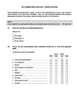 Are Self Administered Questionnaires?