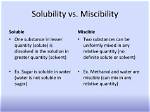 Are Solubility and Miscibility the Same?
