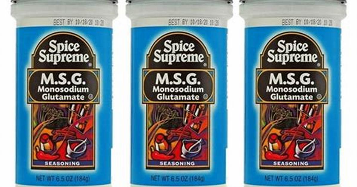 Are Spice Extractives Msg?