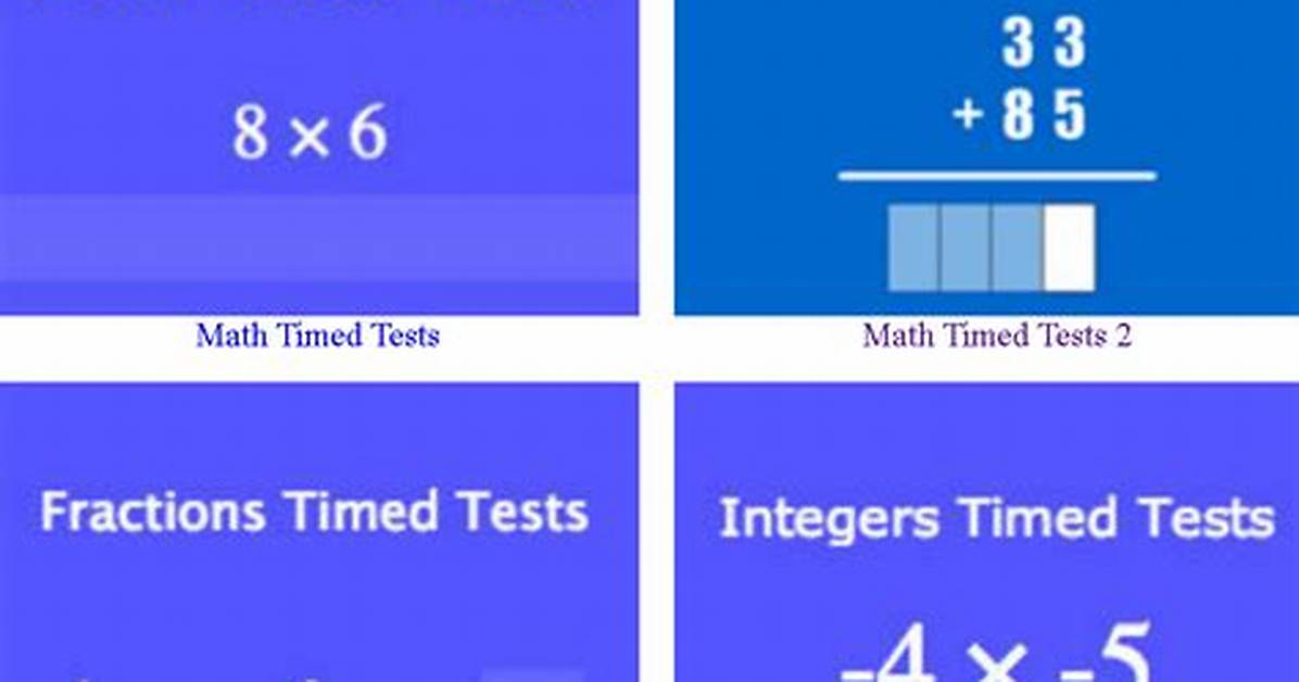 Are Timed Tests Effective?