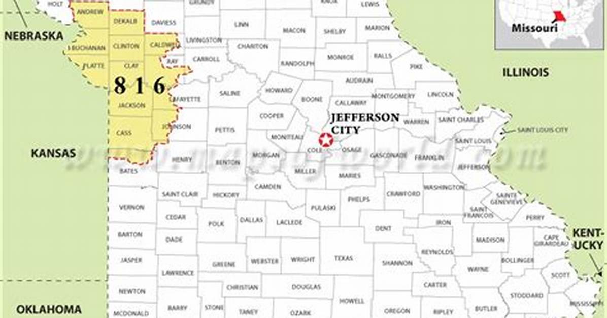 Area Code 816 Location