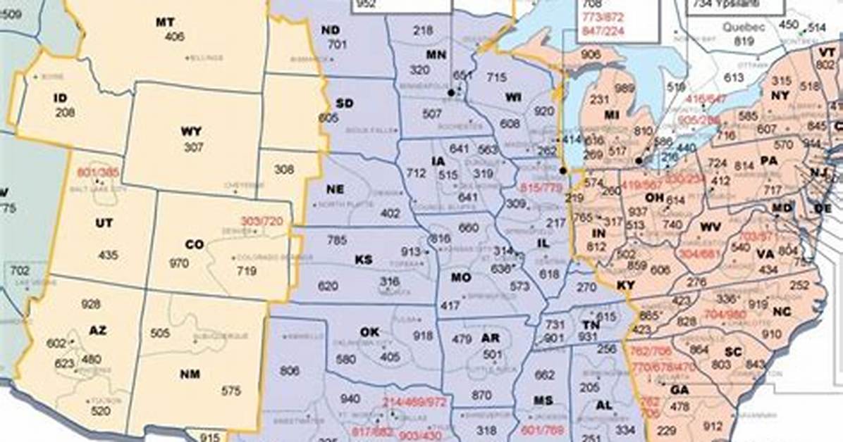 Area Code Time Zone