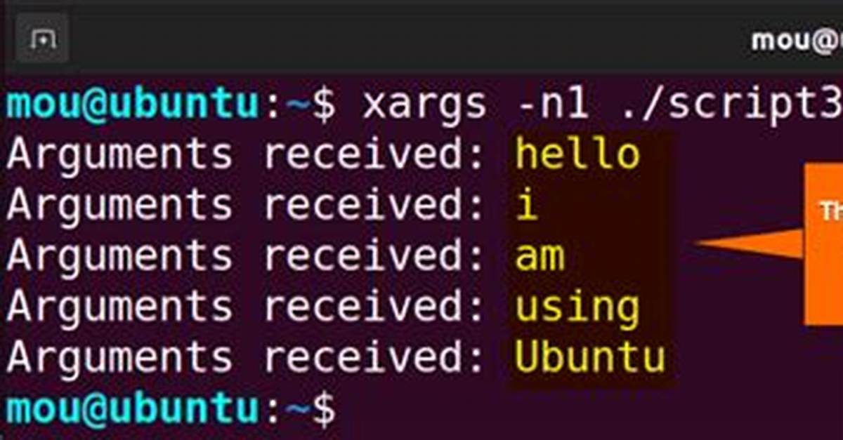 Argument Passing In. Sh Scripts