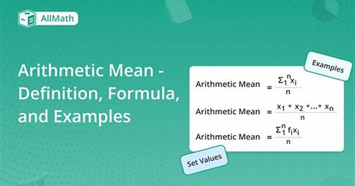 Arithmetic Mean. Why Does It Work?