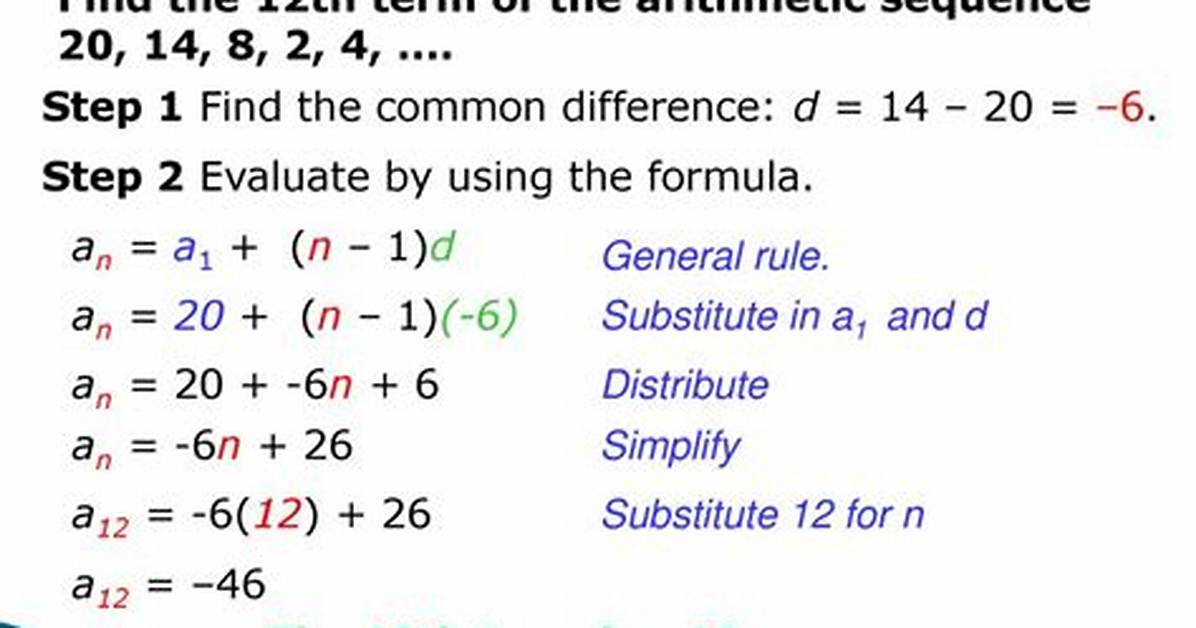 Arithmetic Sequence Examples