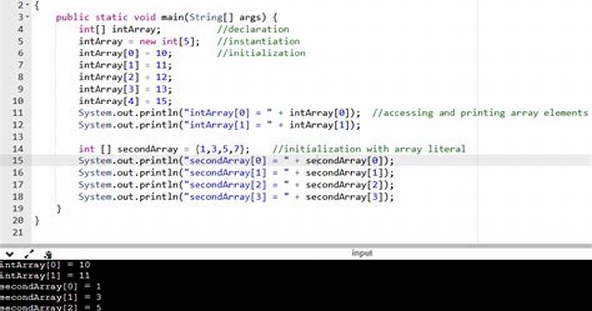 Array Initialization in Java