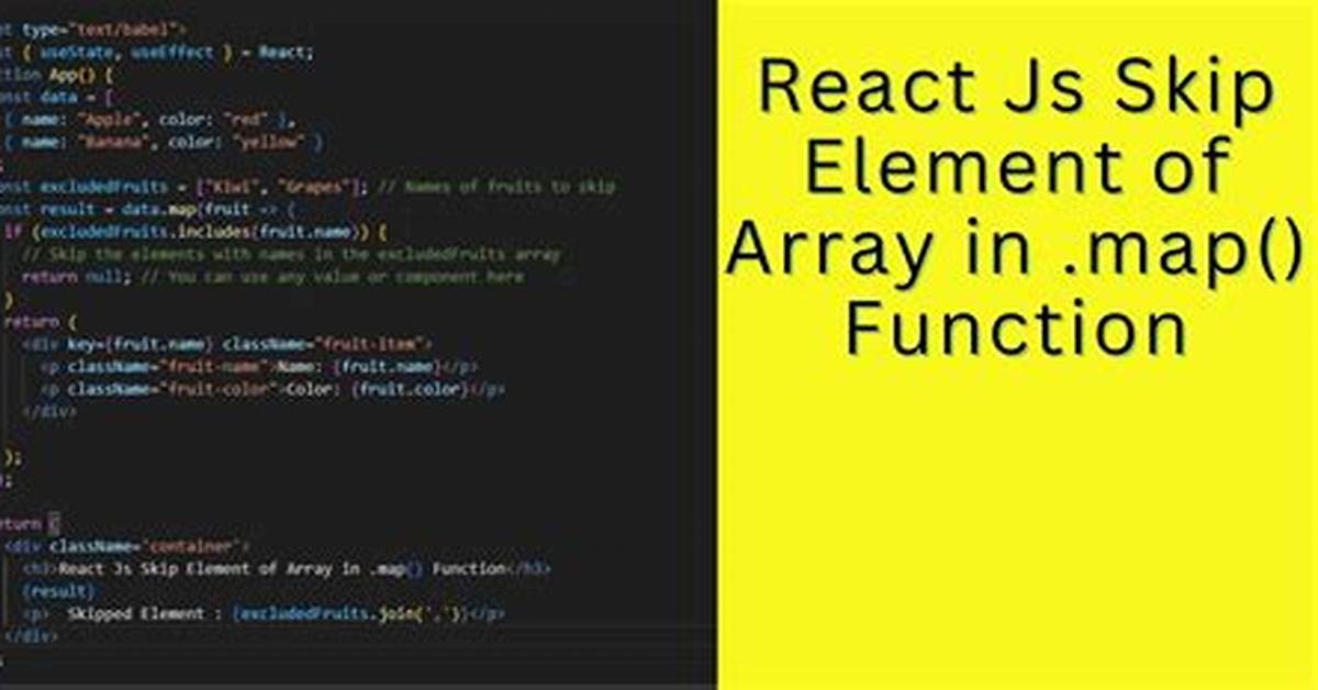 Array Map Function Doesn't Change Elements