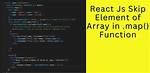 Array Map Function Doesn't Change Elements