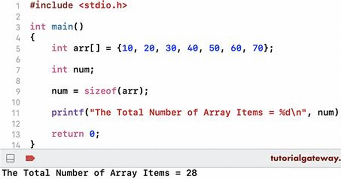 Array Size (Length) in C#