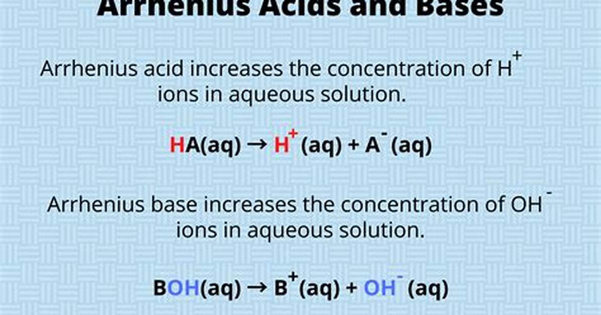 Arrhenius Base Definition