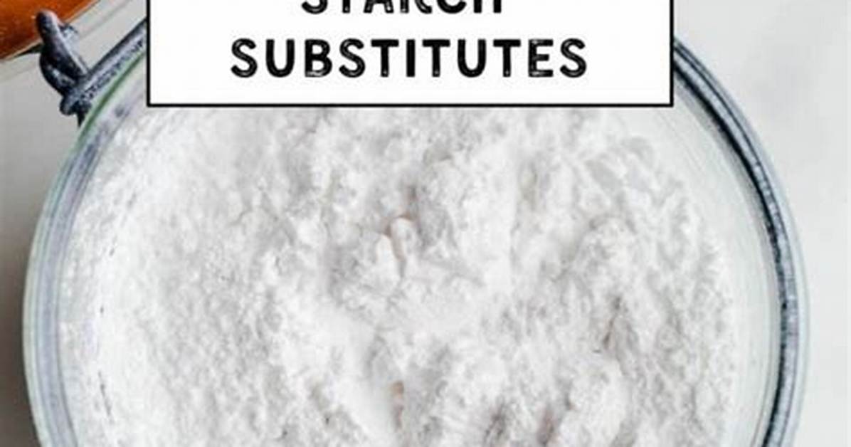Arrowroot Starch Substitute