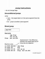Assembly Language Je Jump Function