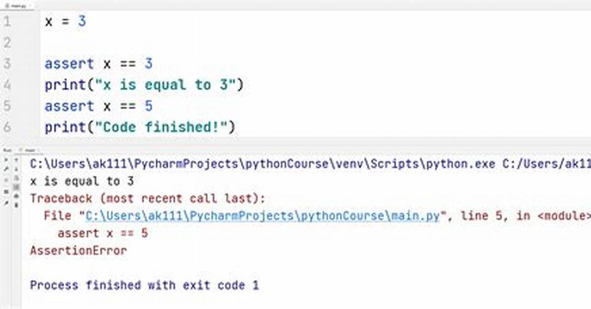 Assert Python