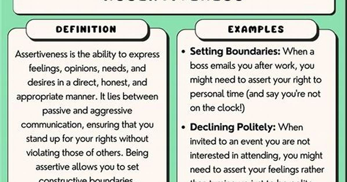 Assertive Personality Description: 2 Wds.
