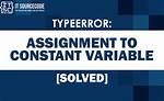 Assignment to Constant Variable