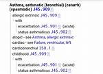 Asthma Icd Code