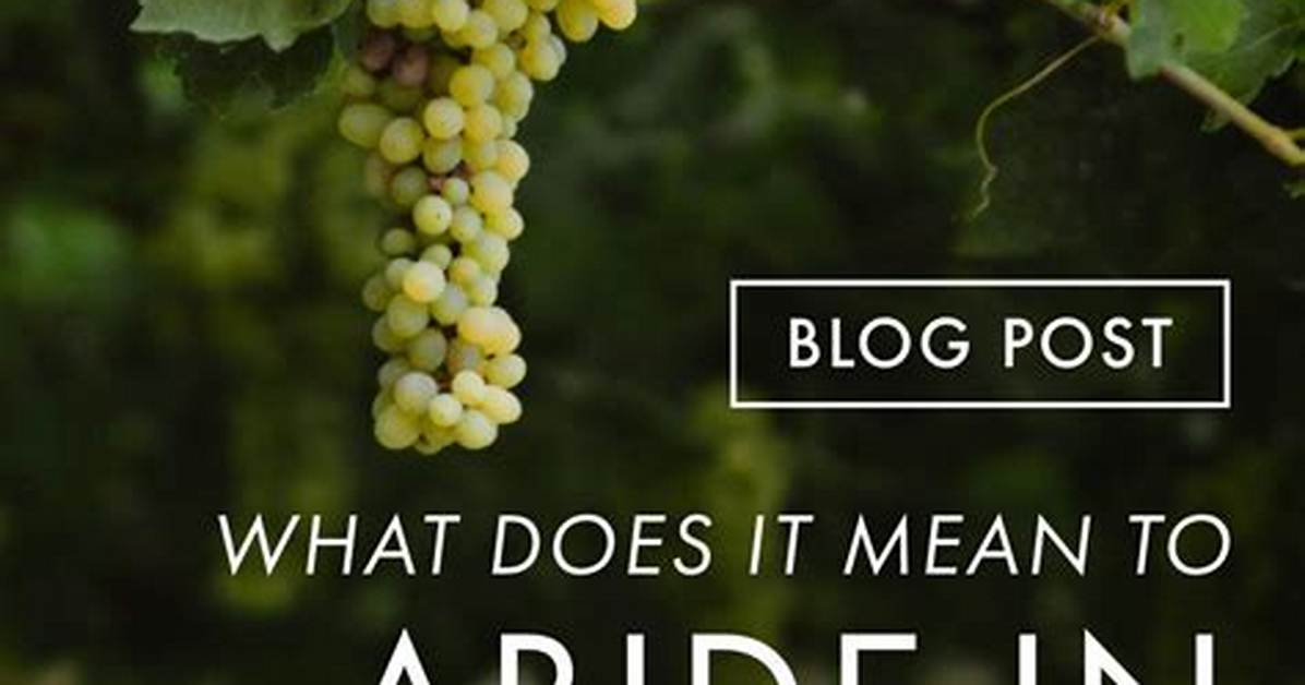 At Does Abiding Mean?