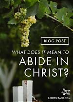 At Does Abiding Mean?