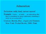 At Does Admonition Mean?