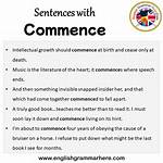 At Does Commence Mean?