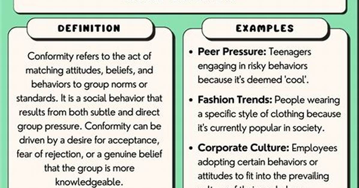 At Does Conformity Mean?