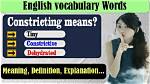 At Does Constricting Mean?
