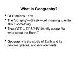At Does Geo Mean?